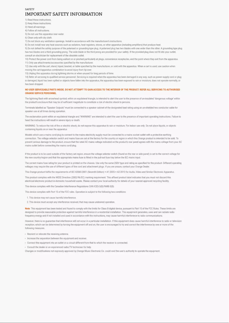 Page 1 de la notice Manuel utilisateur Orange OMEC Teleport