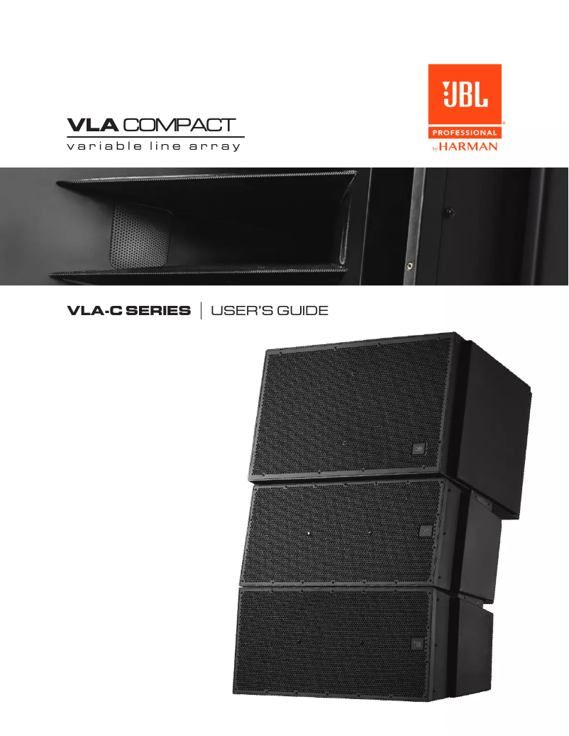 Page n°1 - Manuel utilisateur JBL VLA-C2100