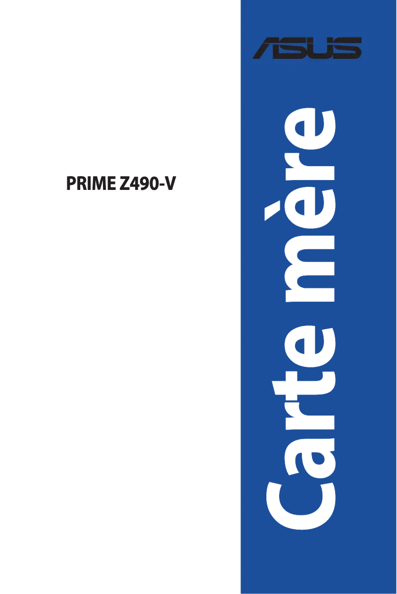 Page 1 de la notice Manuel utilisateur Asus PRIME Z490-V