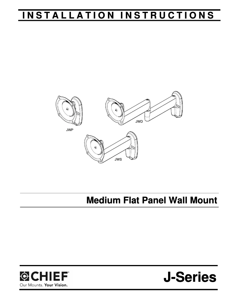 Page 1 de la notice Manuel utilisateur Chief JWDUS