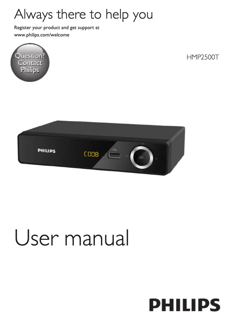 Image de la première page du manuel de l'appareil HMP2500T