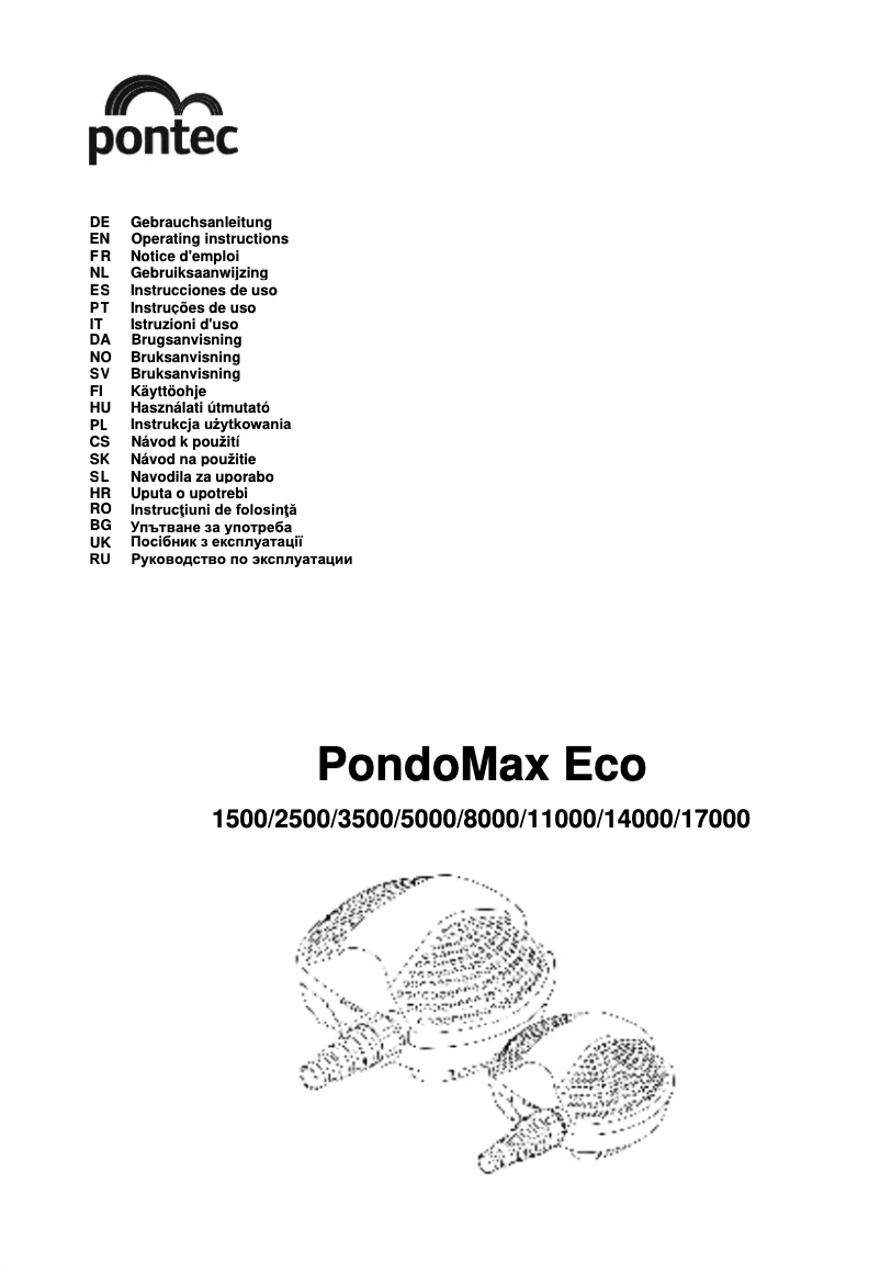 Page 1 de la notice Manuel utilisateur Pontec PondoVario 2500