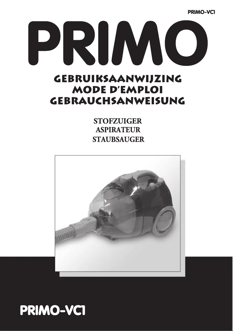 Page n°1 - Manuel utilisateur Primo VC1