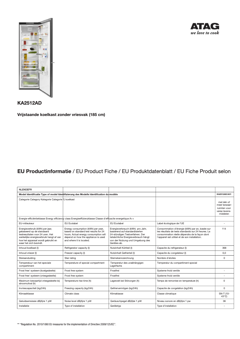 Image de la première page du manuel de l'appareil KA2512AD