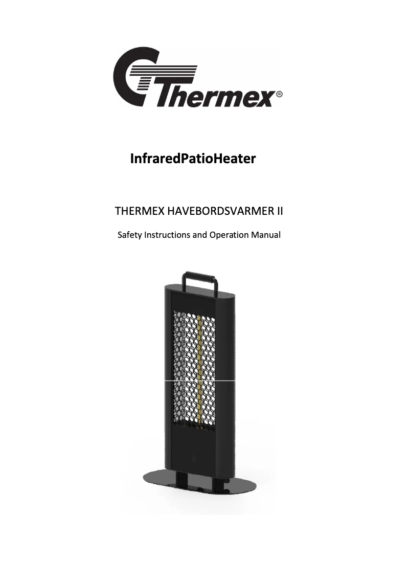 Image de la première page du manuel de l'appareil Tower Heater II