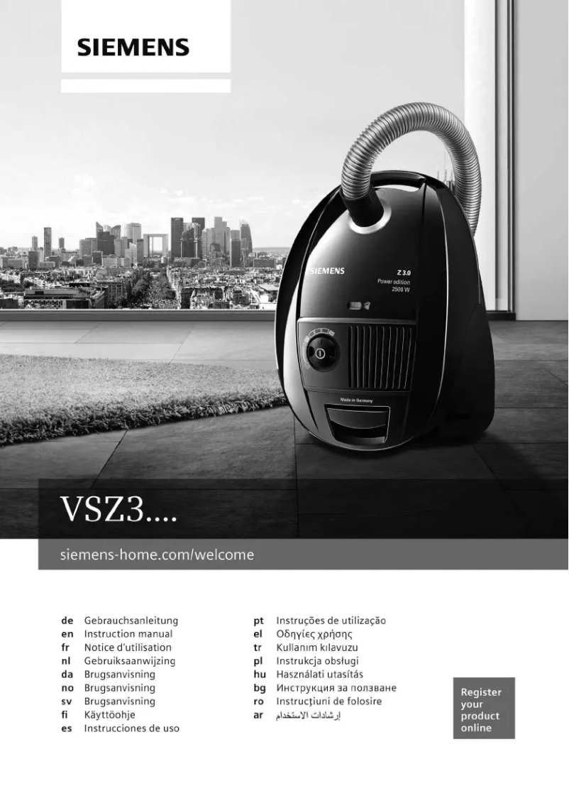 Image de la première page du manuel de l'appareil VSZ3XTRM1