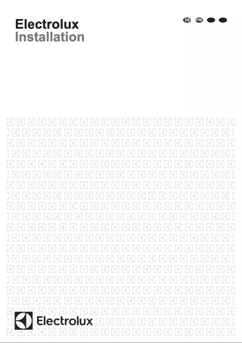 Page n°1 - Guide d'installation Electrolux EB4GL70SP