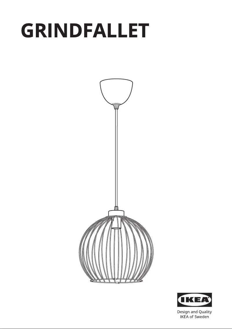 Image de la première page du manuel de l'appareil GRINDFALLET 205.049.95