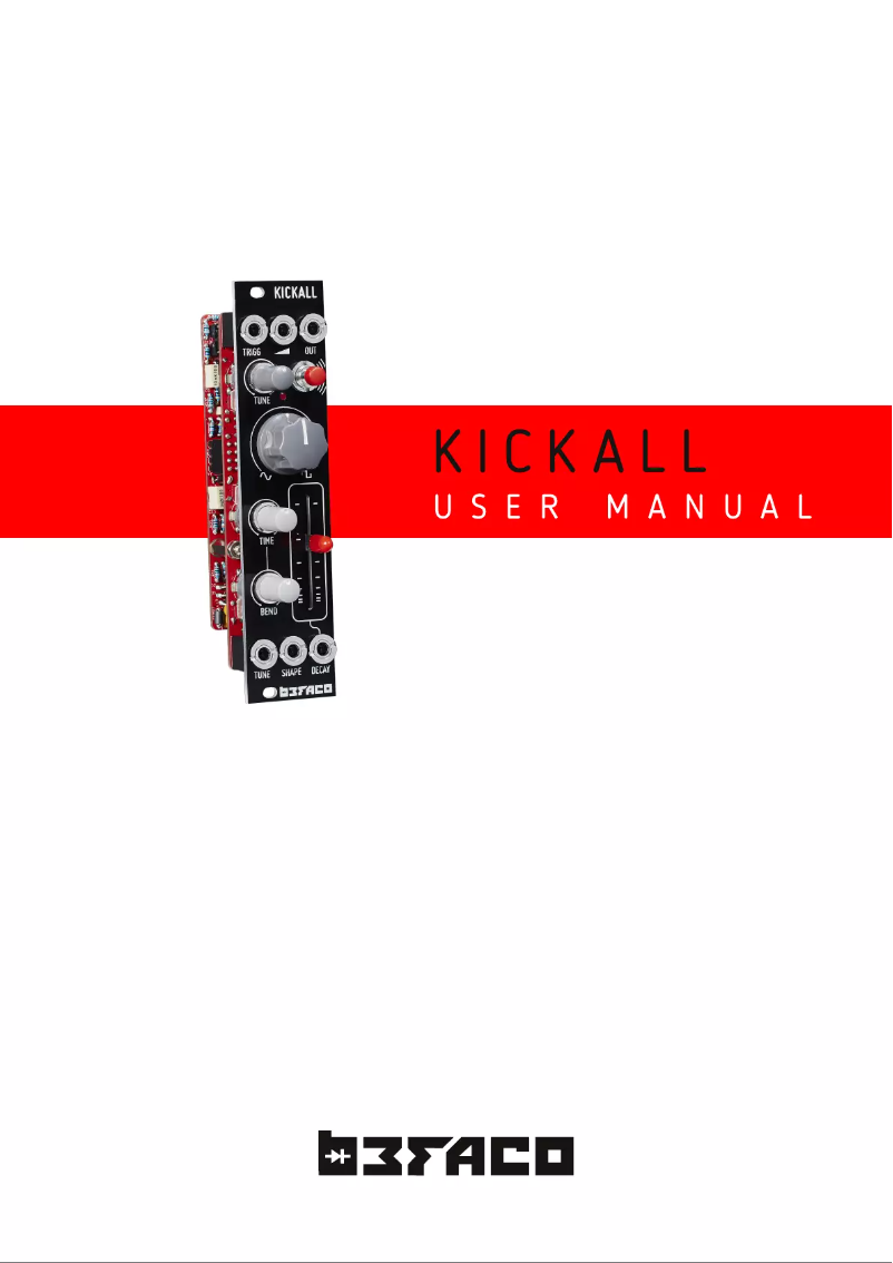 Page n°1 - Manuel utilisateur Befaco Kickall