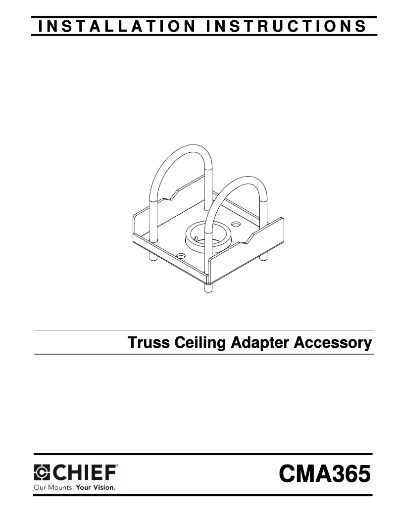 Page 1 de la notice Manuel utilisateur Chief CMA365