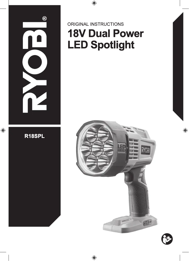 Page n°1 - Manuel utilisateur RYOBI 18V One+ R18SPL