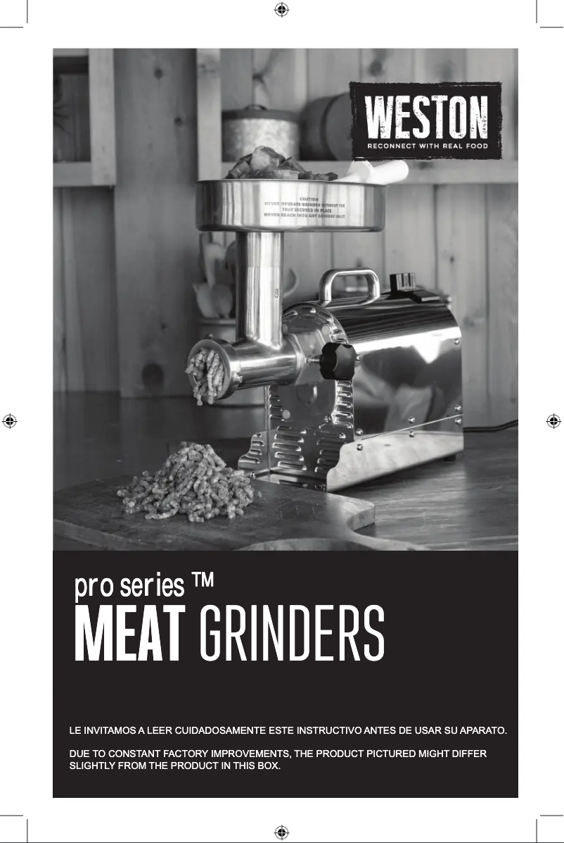 Page 1 de la notice Manuel utilisateur Weston Pro Series 10-0801-W