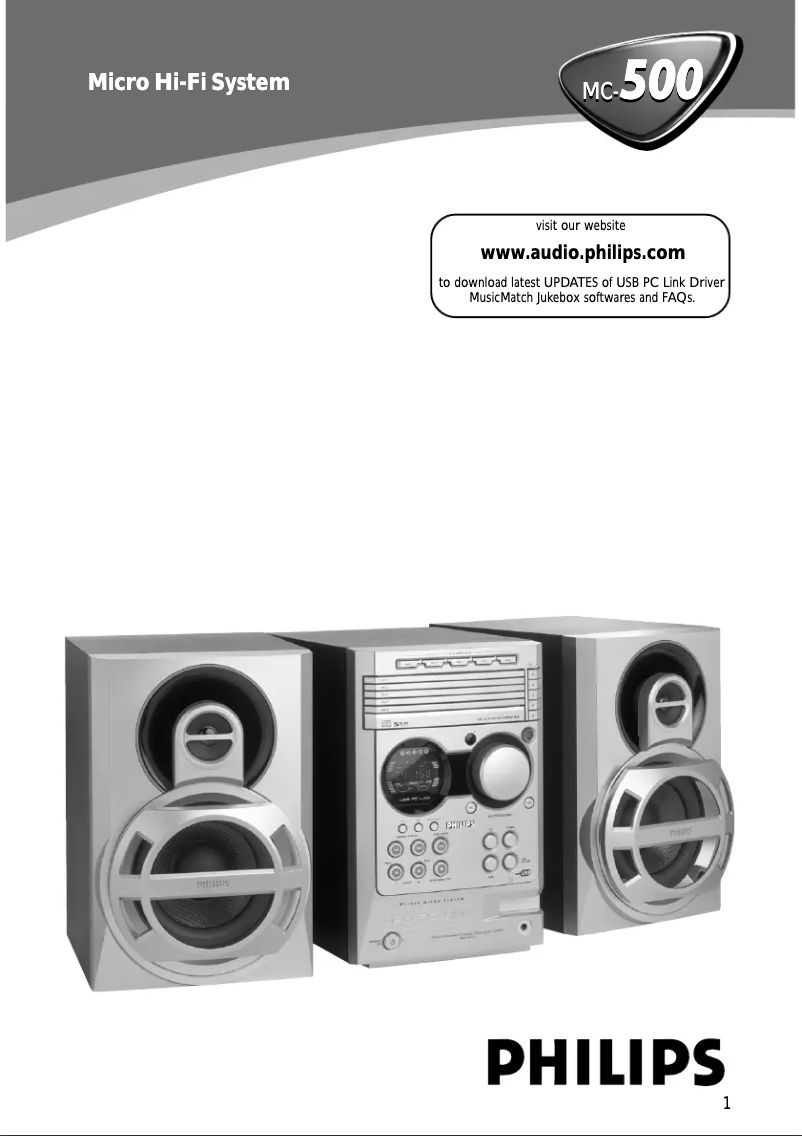 Image de la première page du manuel de l'appareil MC-500