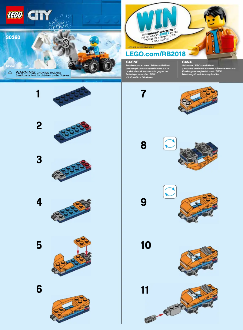 Page n°1 - Manuel utilisateur Lego City 30360