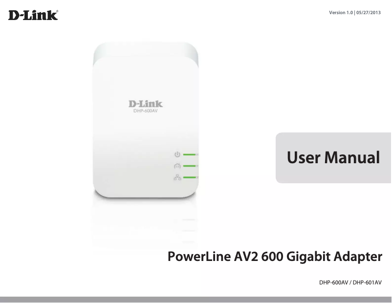 Page 1 de la notice Manuel utilisateur D-Link DHP-601AC