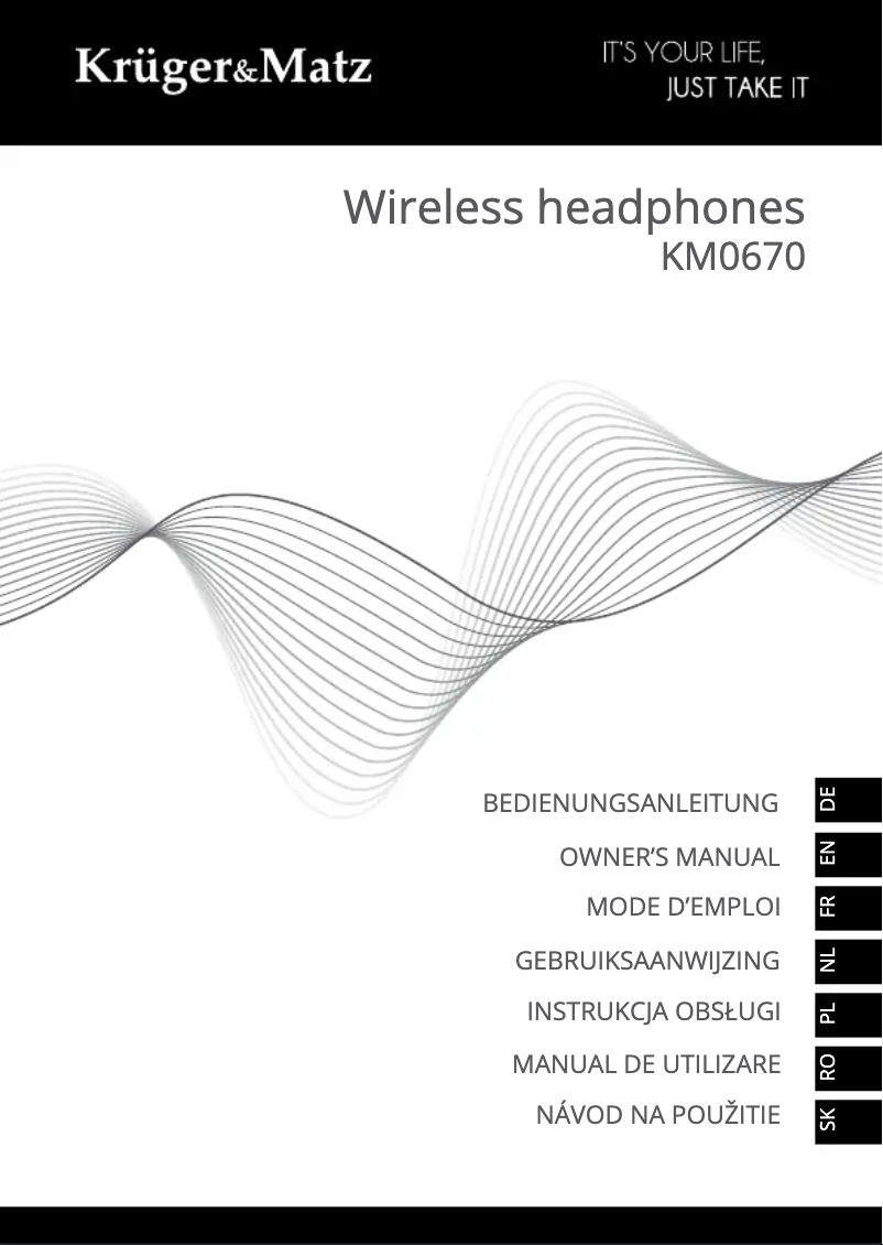 Page 1 de la notice Manuel utilisateur Krüger&Matz KM0670