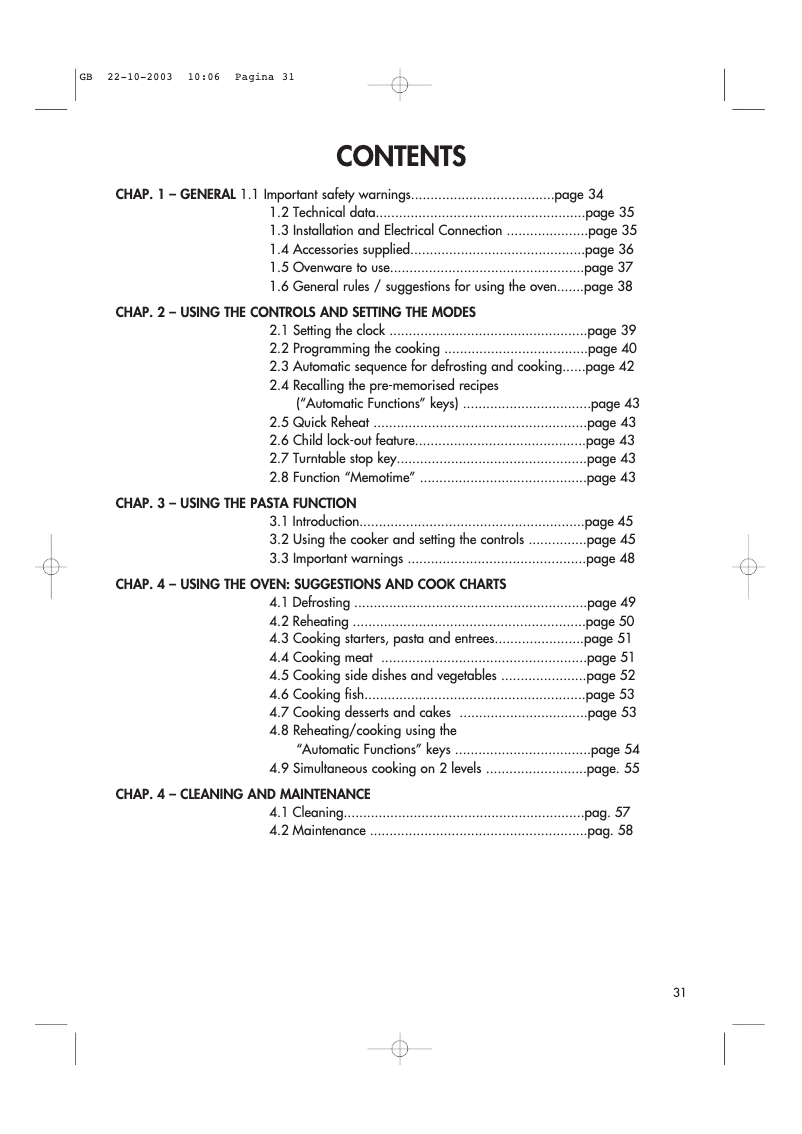 Page 1 de la notice Manuel utilisateur Ariston Thermo MWO323