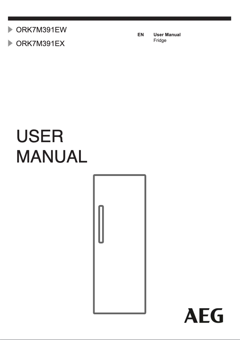 Image de la première page du manuel de l'appareil ORK7M391EW