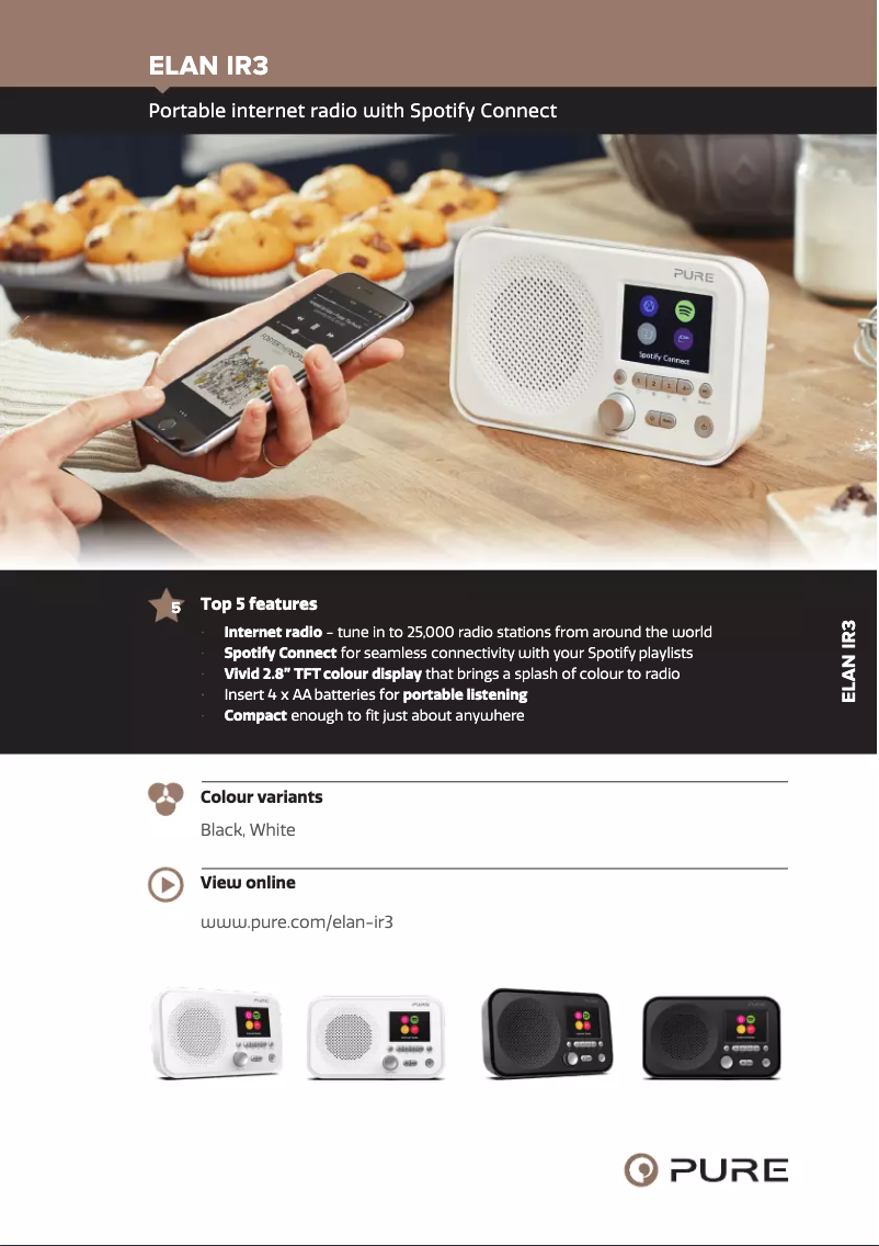 Page n°1 - Manuel utilisateur Pure Elan IR3