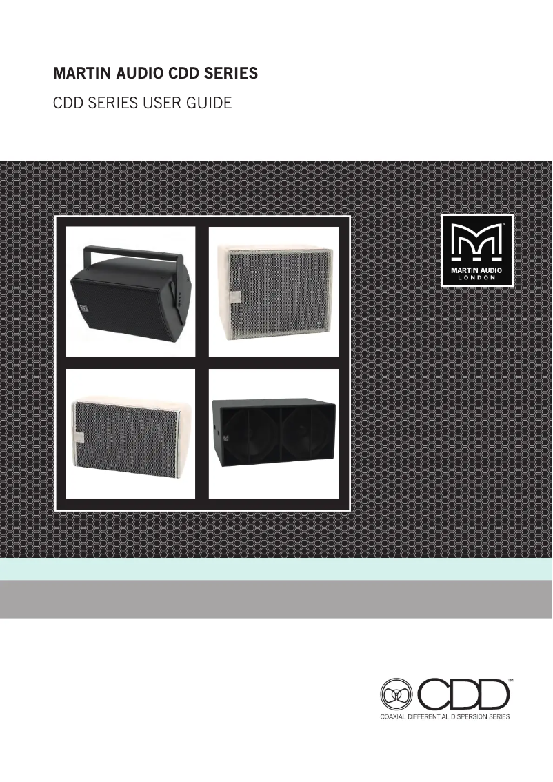 Page 1 de la notice Manuel utilisateur Martin Audio CDD10TX