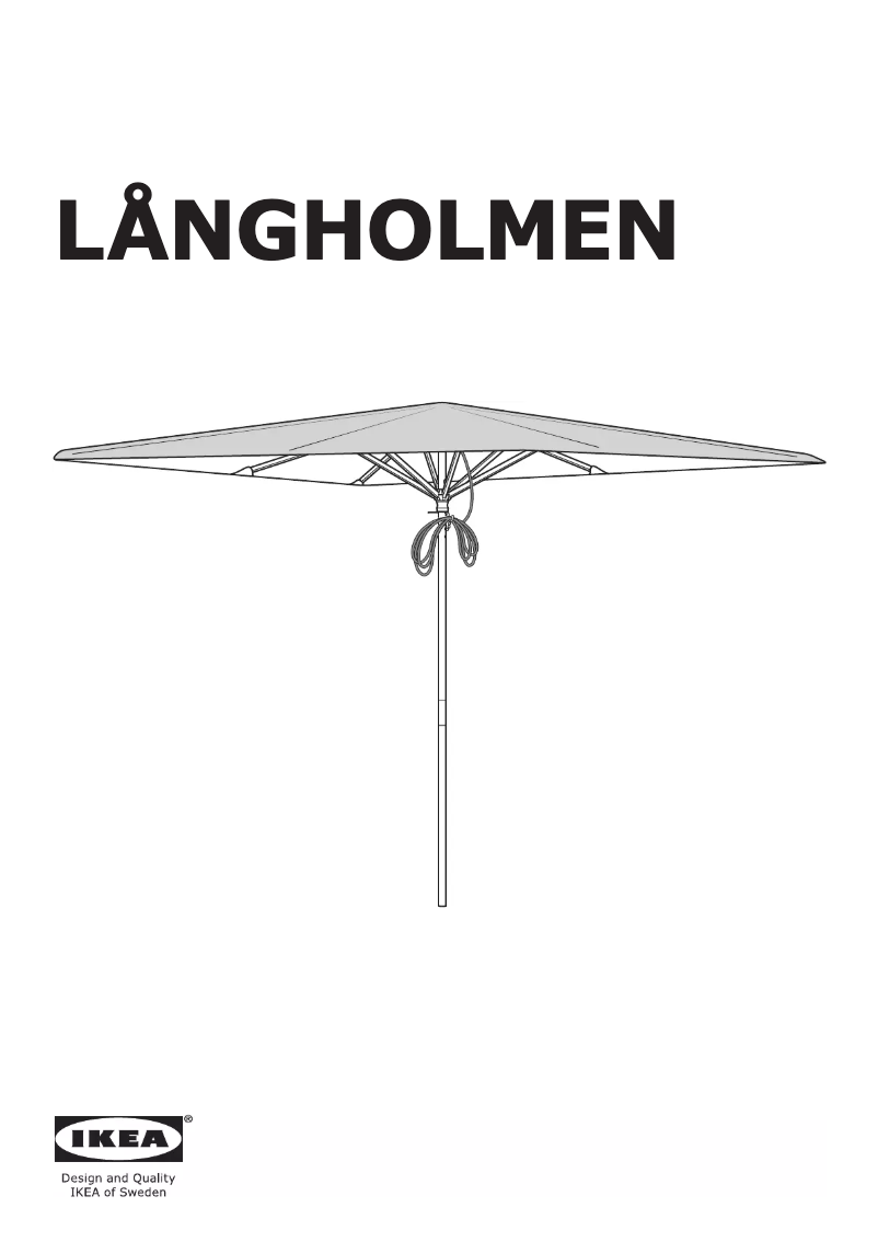 Image de la première page du manuel de l'appareil LANGHOLMEN
