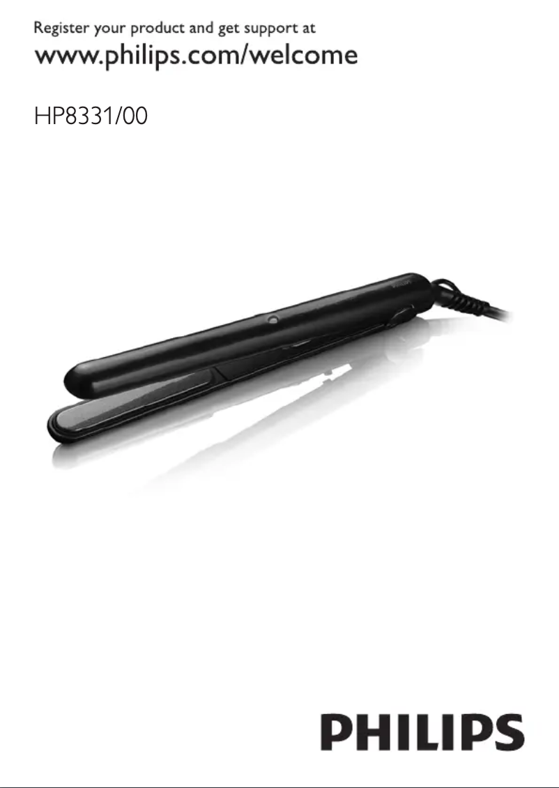 Page n°1 - Manuel utilisateur Philips HP8331