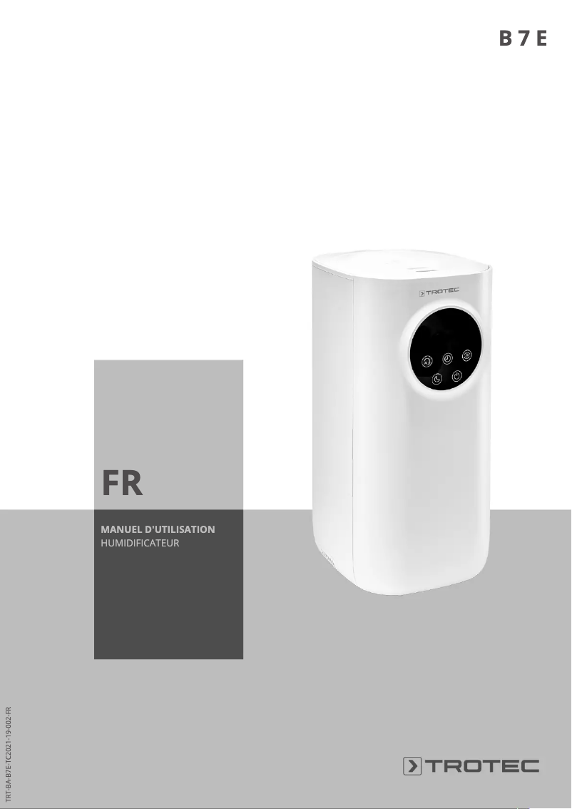 Image de la première page du manuel de l'appareil B 7 E