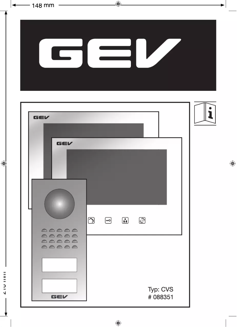 Page 1 de la notice Manuel utilisateur GEV CVS 88351