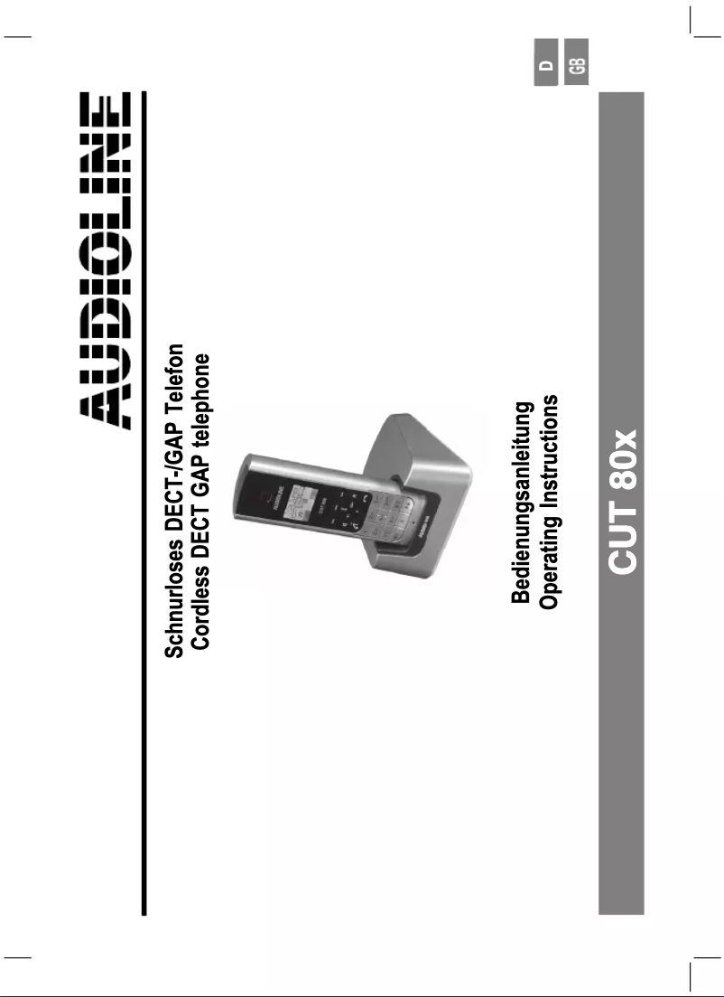 Page n°1 - Manuel utilisateur Audioline CUT 80x