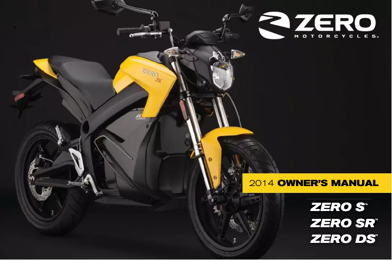 Page 1 de la notice Manuel utilisateur Zero S (2014)