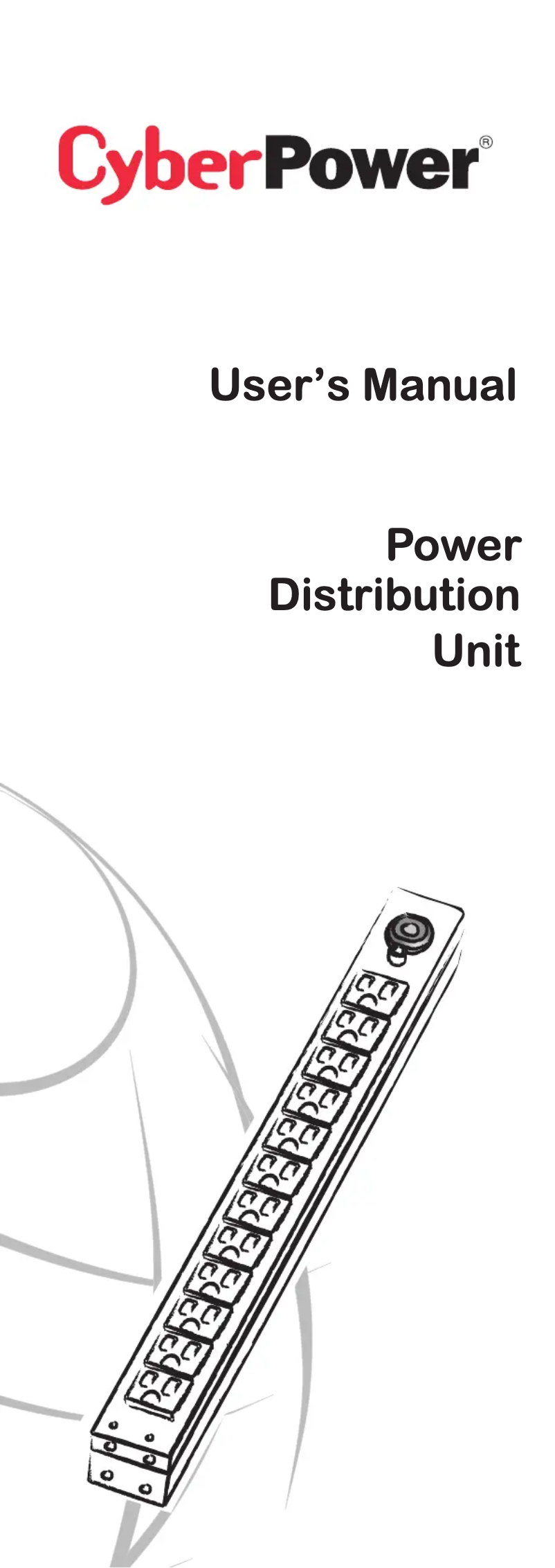 Page n°1 - Manuel utilisateur CyberPower PDU30BT10F10R