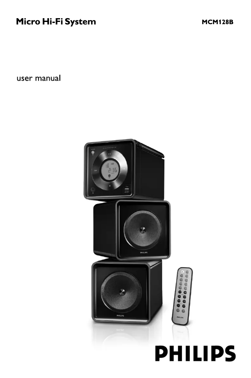 Image de la première page du manuel de l'appareil MCM128B