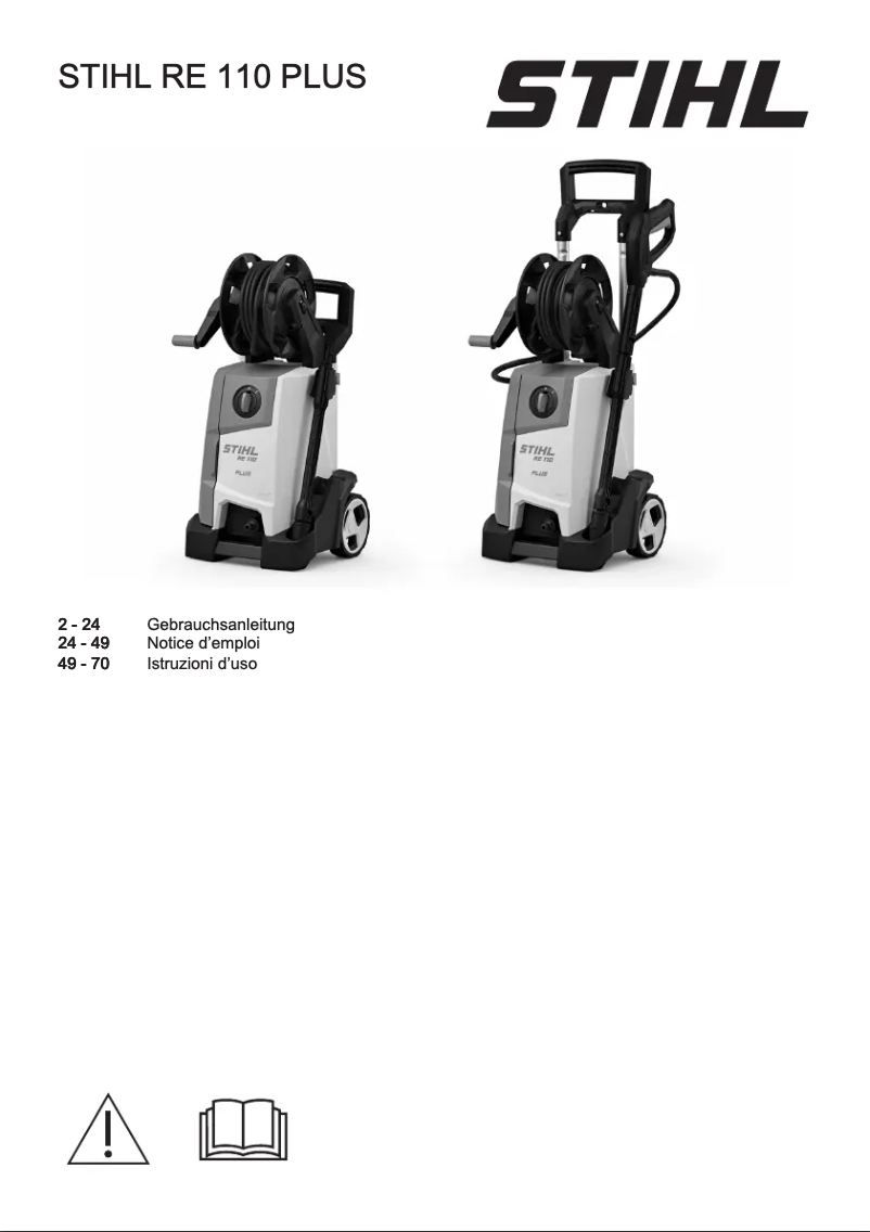 Page n°1 - Manuel utilisateur Stihl RE 110