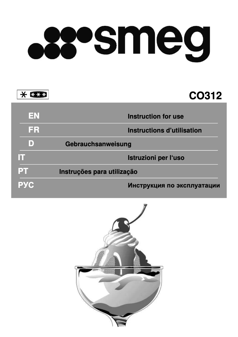 Page n°1 - Manuel utilisateur Smeg CO312