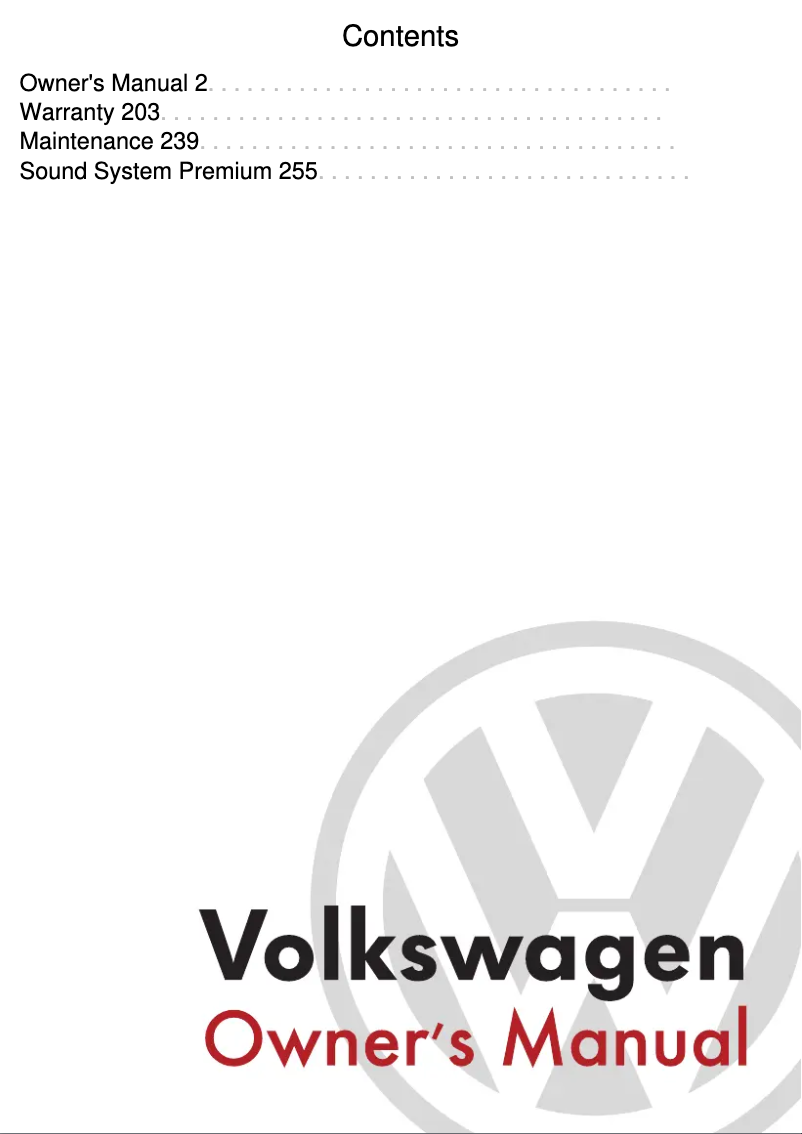 Page 1 de la notice Manuel utilisateur Volkswagen Golf (1993)