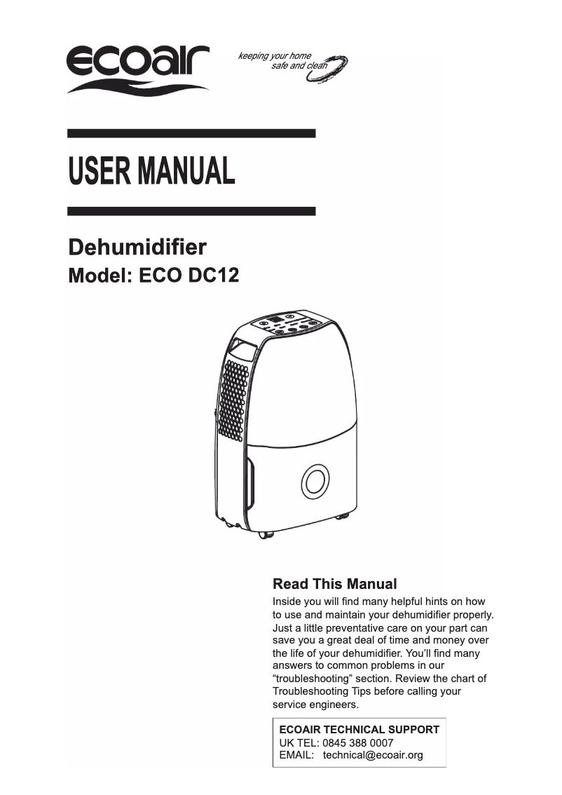 Página 1 del manual Manual de usuario EcoAir ECO DC12