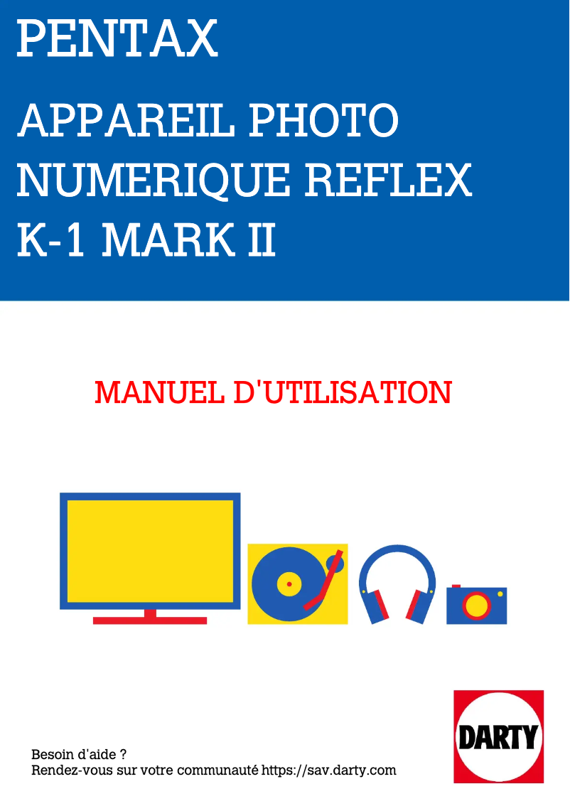 Page 1 de la notice Manuel utilisateur Pentax K-1