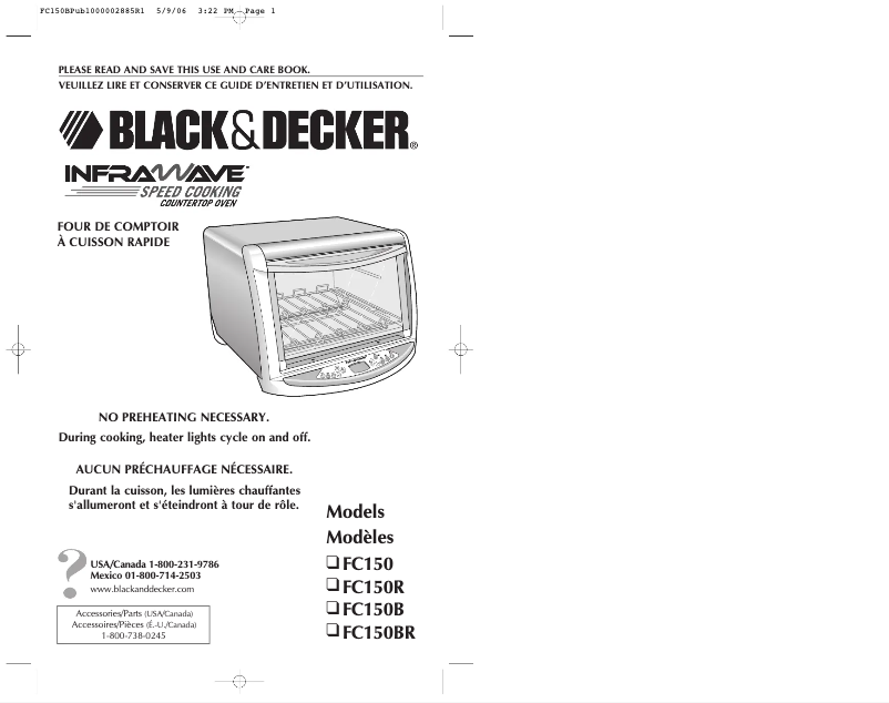 Page n°1 - Manuel utilisateur Black & Decker FC150R