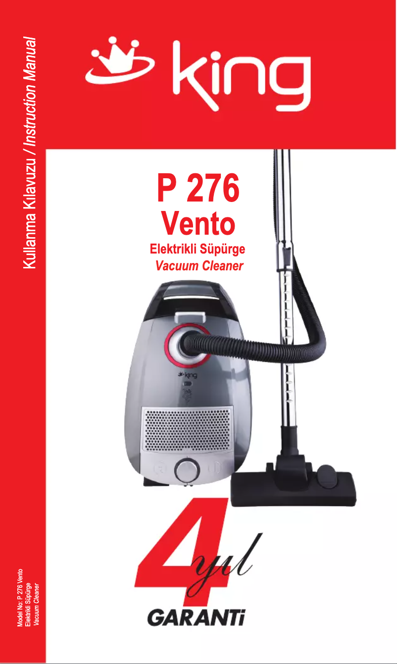 Page n°1 - Manuel utilisateur King Vento P 276