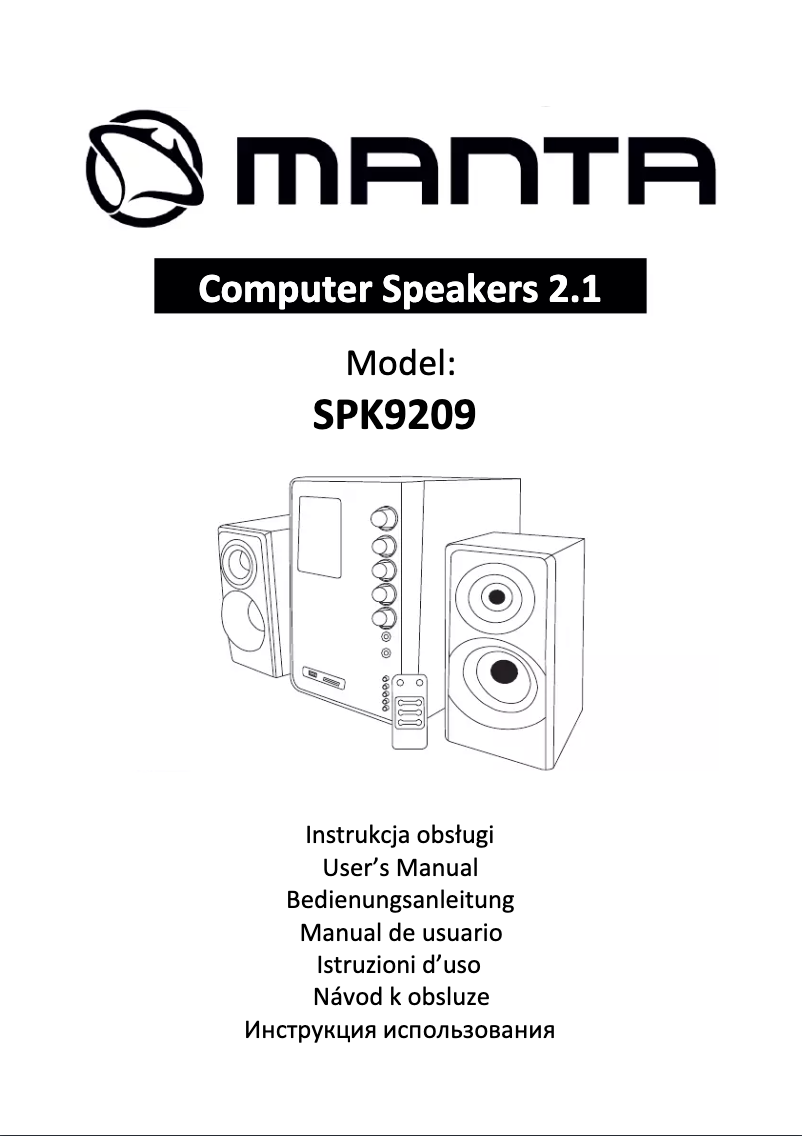 Page 1 de la notice Manuel utilisateur Manta SPK9209