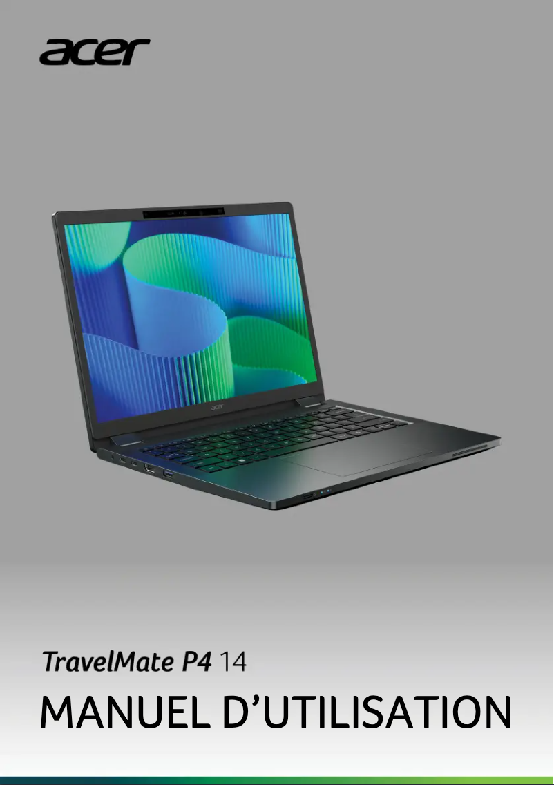 Page n°1 - Manuel utilisateur Acer TravelMate P4 14