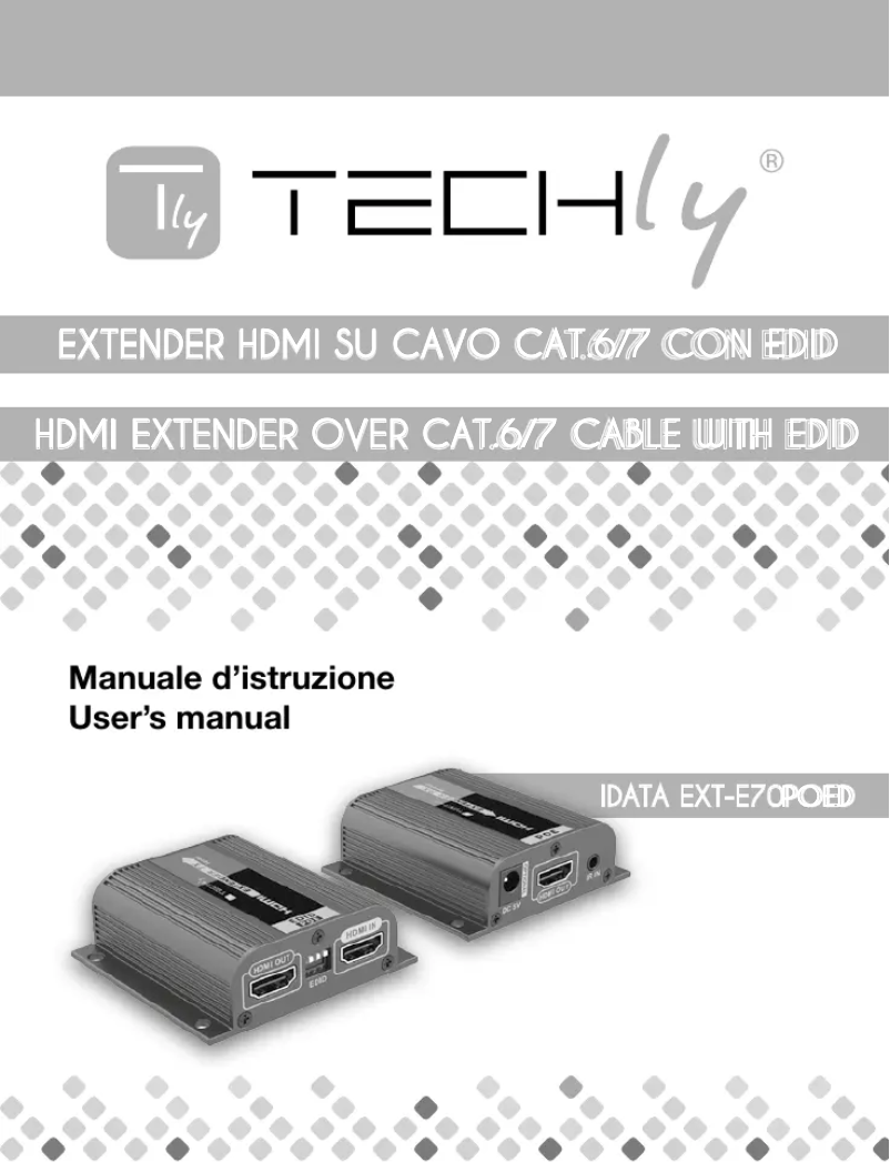 Page 1 de la notice Manuel utilisateur Techly IDATA EXT-E70POED