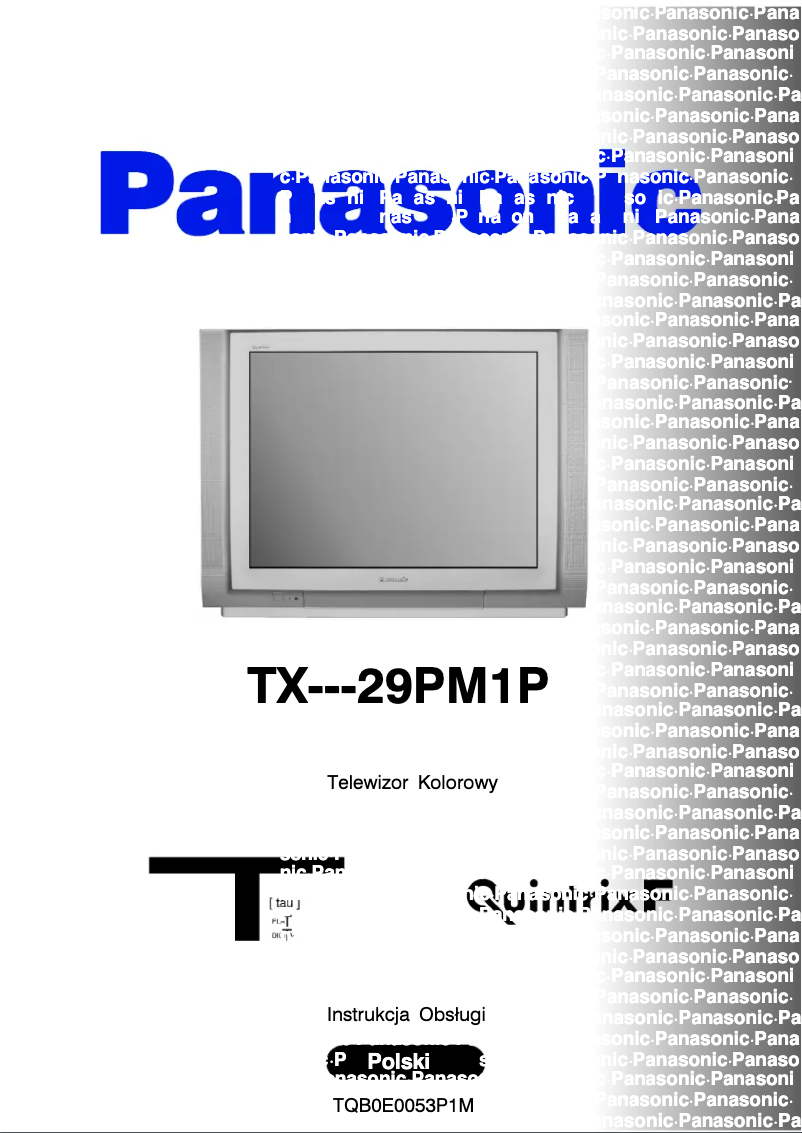 Página 1 del manual Manual de usuario Panasonic TX-29PM1P