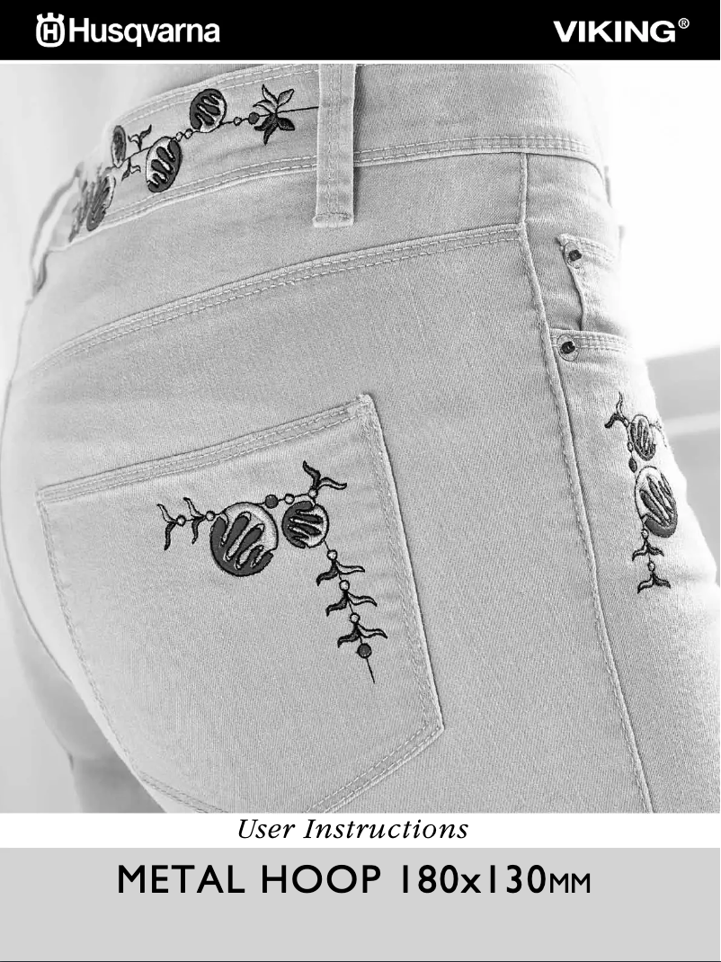 Page 1 de la notice Manuel utilisateur Husqvarna-Viking Metal Hoop 180-130mm