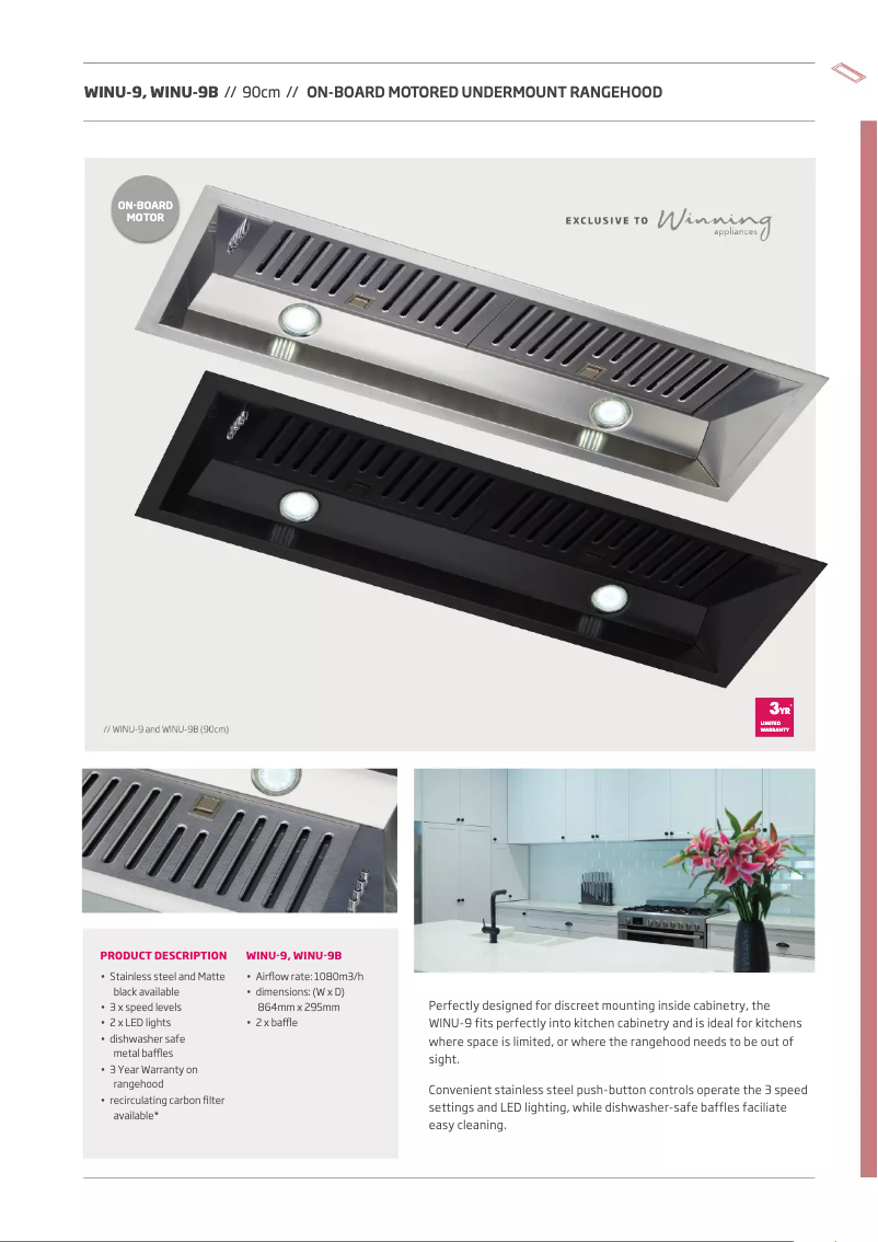 Image de la première page du manuel de l'appareil WINU-9B