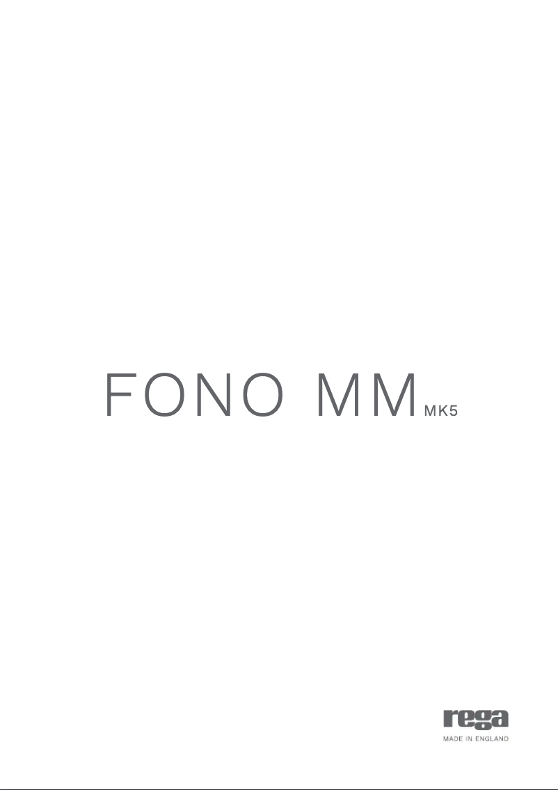 Image de la première page du manuel de l'appareil Fono MM MK5