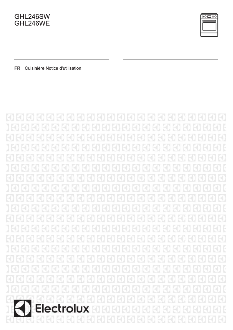 Image de la première page du manuel de l'appareil GHL246SW