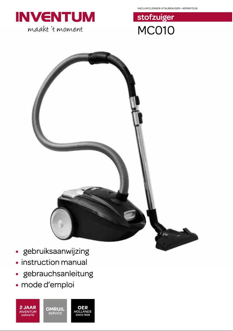 Page n°1 - Manuel utilisateur Inventum MC010