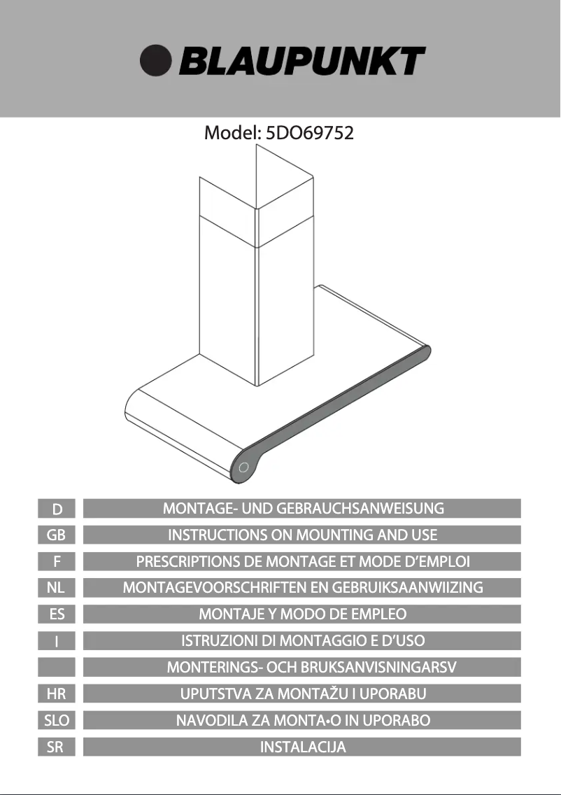 Image de la première page du manuel de l'appareil 5DO69752
