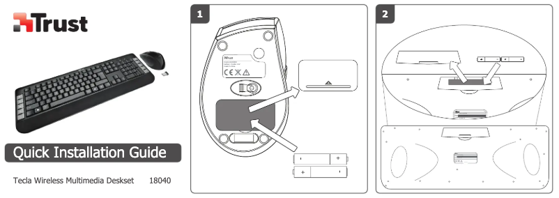 Page 1 de la notice Manuel utilisateur Trust Tecla